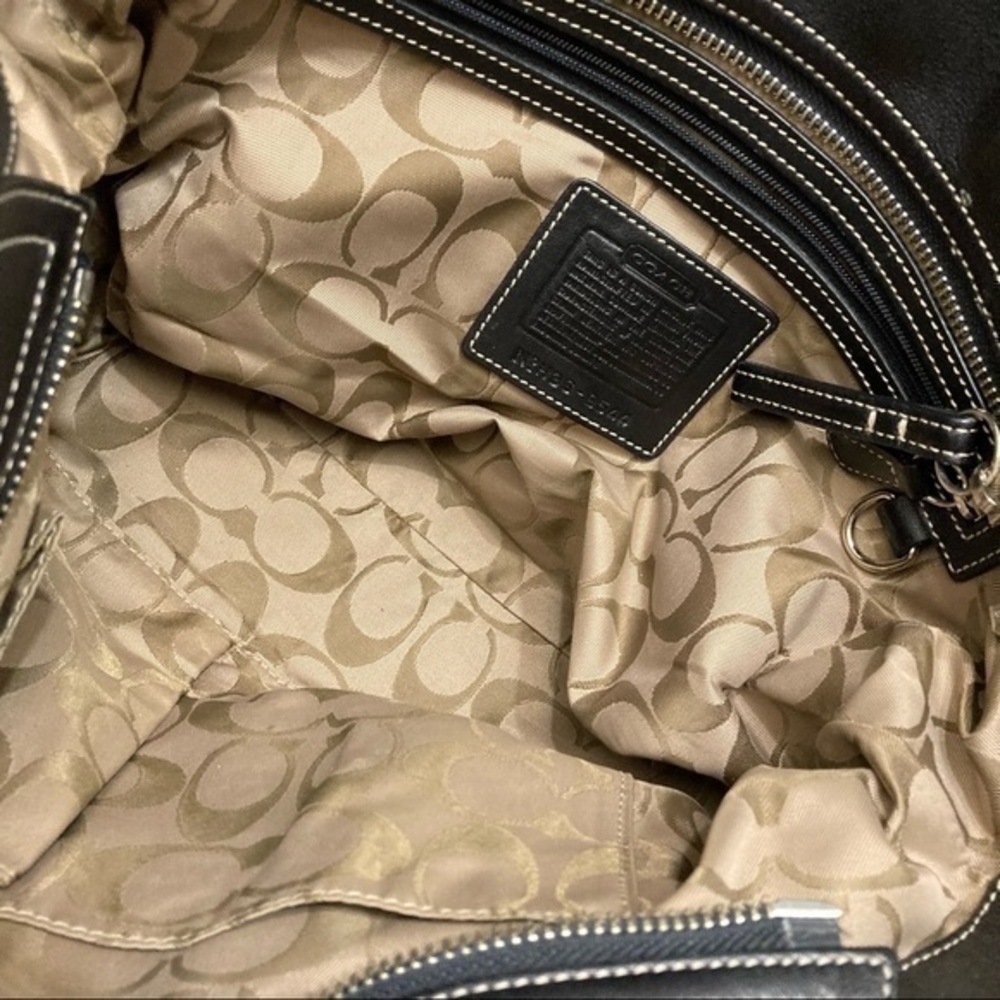 Coach vintage black leather soho tote bag - Picture 6 of 12